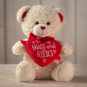 12" Hugs & Kisses Teddy Bear